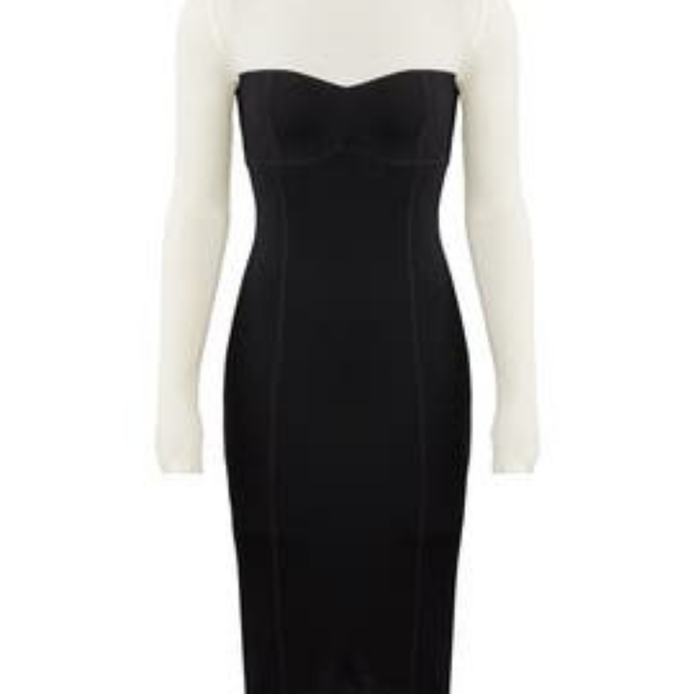 Theory Color block Knit Sheath Dress - Picture 5 of 7